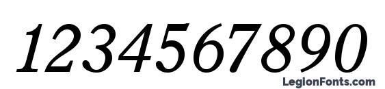 Placid Italic Font, Number Fonts