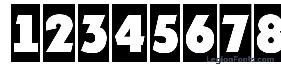 Plakattitulcm regular Font, Number Fonts