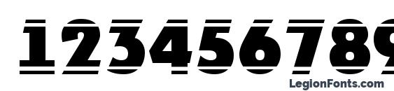 Plakattitulhlstr extrabold Font, Number Fonts