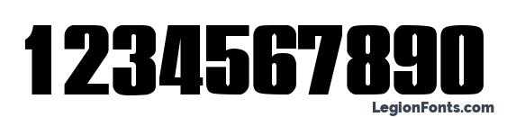 Plakette 5 SF Font, Number Fonts