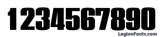 PlaketteSerial Heavy Regular Font, Number Fonts