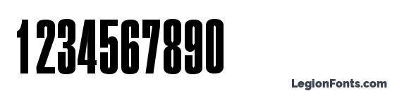 PlaketteTwo Regular Font, Number Fonts