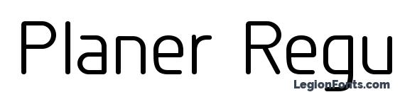 Planer Regular font, free Planer Regular font, preview Planer Regular font