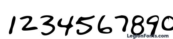Plano Regular Font, Number Fonts