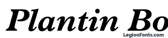 Plantin Bold Italic Font