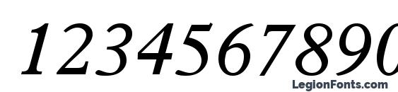Plantin Italic Font, Number Fonts