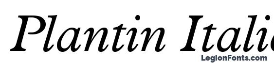 Plantin Italic font, free Plantin Italic font, preview Plantin Italic font