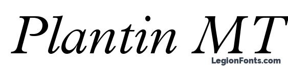 Шрифт Plantin MT Light Italic
