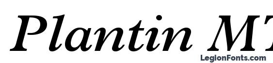 Шрифт Plantin MT Semi Bold Italic