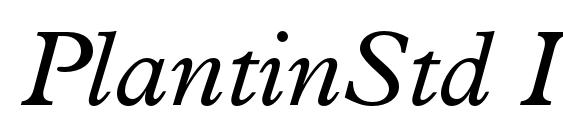 шрифт PlantinStd Italic, бесплатный шрифт PlantinStd Italic, предварительный просмотр шрифта PlantinStd Italic