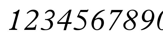 PlantinStd LightItalic Font, Number Fonts