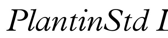 шрифт PlantinStd LightItalic, бесплатный шрифт PlantinStd LightItalic, предварительный просмотр шрифта PlantinStd LightItalic