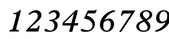 PlantinStd SemiboldItalic Font, Number Fonts