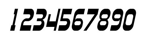 Plasmatica Cond Italic Font, Number Fonts