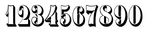 Plastische Plakat Antiqua Font, Number Fonts