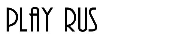 Play Rus font, free Play Rus font, preview Play Rus font