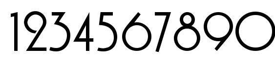 PlazaITC Normal Font, Number Fonts