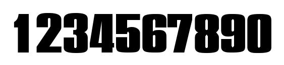 PledgeBlack Regular Font, Number Fonts