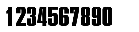 PledgeHeavy Regular Font, Number Fonts