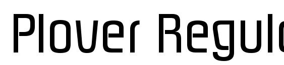 Plover Regular Font