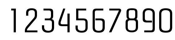 PloverLight Regular Font, Number Fonts