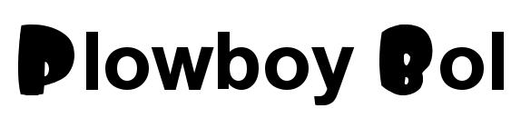 Plowboy Bold font, free Plowboy Bold font, preview Plowboy Bold font