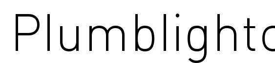 Plumblightc Font