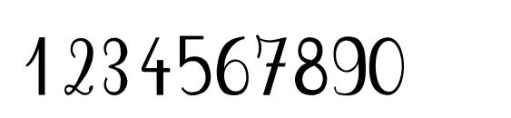 Plumnde Font, Number Fonts