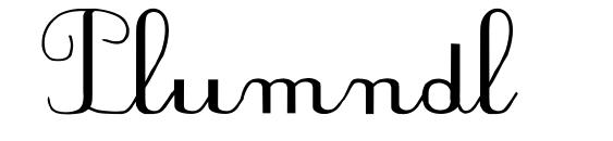 шрифт Plumndl, бесплатный шрифт Plumndl, предварительный просмотр шрифта Plumndl