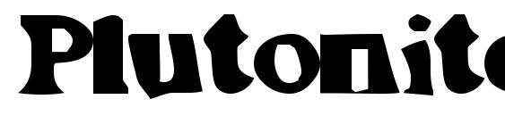 Plutonite Blah font, free Plutonite Blah font, preview Plutonite Blah font