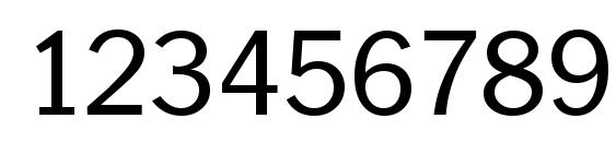 Plymouth Serial Regular DB Font, Number Fonts