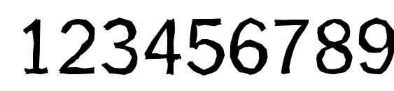 PlymouthAntique Regular Font, Number Fonts