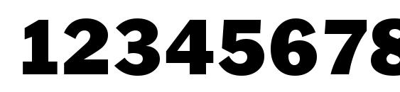 PlymouthSerial Black Regular Font, Number Fonts