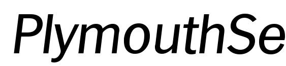 PlymouthSerial Italic Font