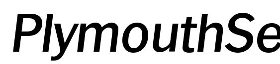 шрифт PlymouthSerial Medium Italic, бесплатный шрифт PlymouthSerial Medium Italic, предварительный просмотр шрифта PlymouthSerial Medium Italic