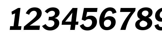 PlymouthSerial Xbold Italic Font, Number Fonts