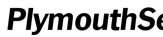 Шрифт PlymouthSerial Xbold Italic
