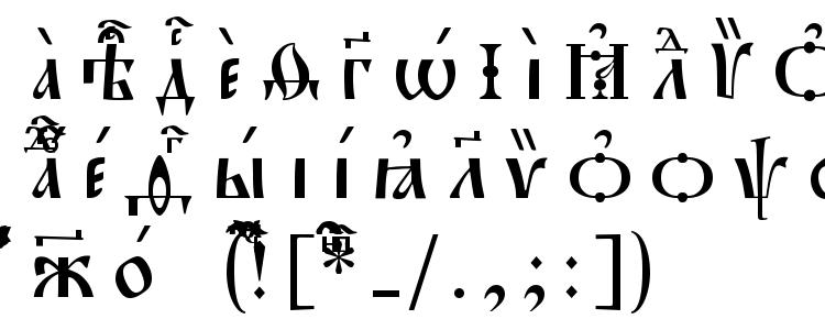 glyphs Pochaevsk Ucs SpacedOut font, сharacters Pochaevsk Ucs SpacedOut font, symbols Pochaevsk Ucs SpacedOut font, character map Pochaevsk Ucs SpacedOut font, preview Pochaevsk Ucs SpacedOut font, abc Pochaevsk Ucs SpacedOut font, Pochaevsk Ucs SpacedOut font