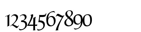 PoemFraktur Regular DB Font, Number Fonts