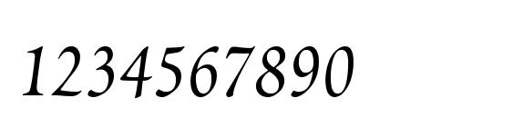 Poetica Chancery Expert Font, Number Fonts