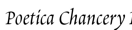 Шрифт Poetica Chancery II
