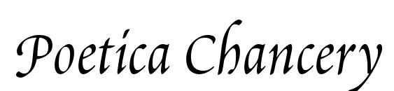 Шрифт Poetica Chancery III