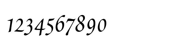 Poetica Chancery IV Font, Number Fonts