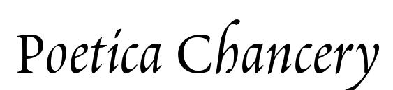 Шрифт Poetica Chancery IV