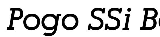 Шрифт Pogo SSi Bold Italic
