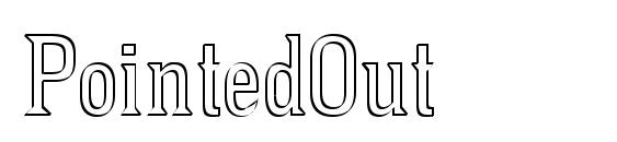PointedOut Font
