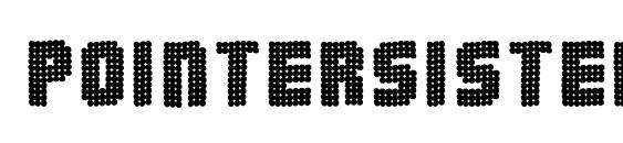 Pointersisters freeformed Font