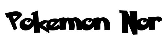 шрифт Pokemon Normal, бесплатный шрифт Pokemon Normal, предварительный просмотр шрифта Pokemon Normal