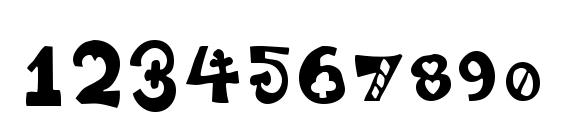 PokerPartyNaked Font, Number Fonts