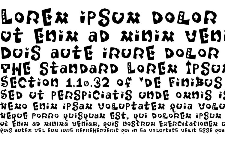 specimens PokerPartyNaked font, sample PokerPartyNaked font, an example of writing PokerPartyNaked font, review PokerPartyNaked font, preview PokerPartyNaked font, PokerPartyNaked font